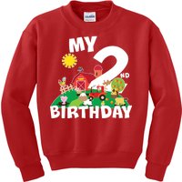 2 Year Old Farm My 2nd Birthday Kids Sweatshirt