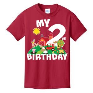 2 Year Old Farm My 2nd Birthday Kids T-Shirt