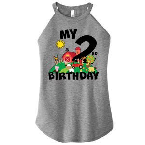 2 Year Old Farm My 2nd Birthday Women's Perfect Tri Rocker Tank