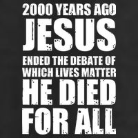 2000 Years Ago Jesus Ended The Debate Of Which Lives Matter Golf Towel