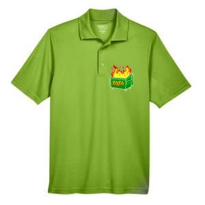 2020 Dumpster Fire Funny Disaster Men's Origin Performance Pique Polo