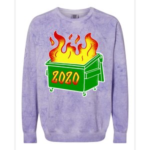 2020 Dumpster Fire Funny Disaster Colorblast Crewneck Sweatshirt