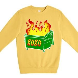 2020 Dumpster Fire Funny Disaster Premium Crewneck Sweatshirt