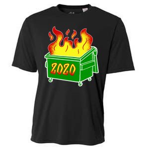 2020 Dumpster Fire Funny Disaster Cooling Performance Crew T-Shirt