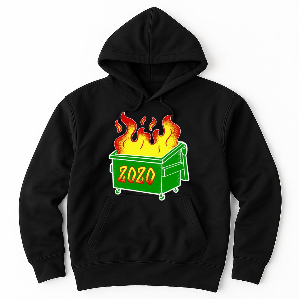 2020 Dumpster Fire Funny Disaster Hoodie