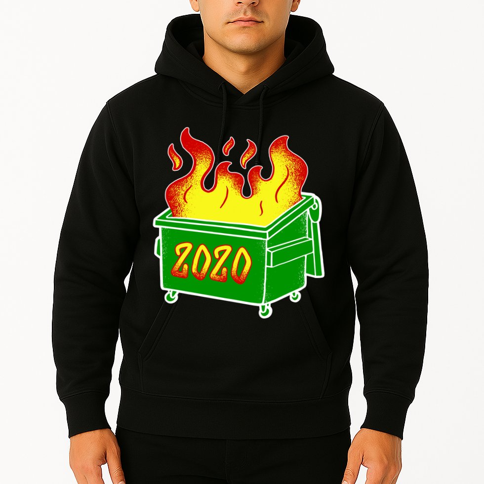 2020 Dumpster Fire Funny Disaster Hoodie