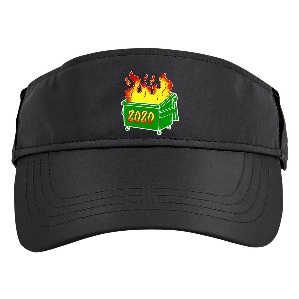 2020 Dumpster Fire Funny Disaster Adult Drive Performance Visor