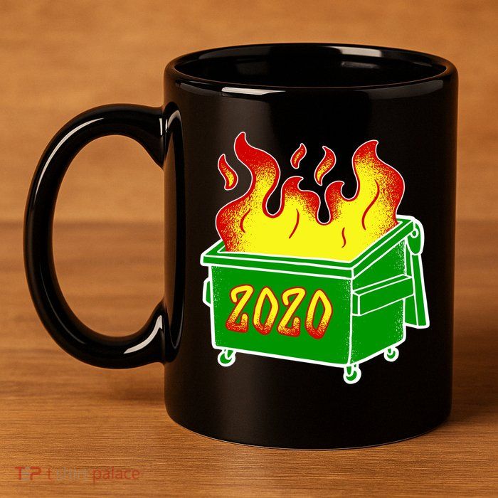 2020 Dumpster Fire Funny Disaster 11oz C Handle Ceramic Mug