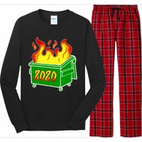 2020 Dumpster Fire Funny Disaster Long Sleeve Pajama Set