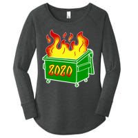 2020 Dumpster Fire Funny Disaster Women's Perfect Tri Tunic Long Sleeve Shirt