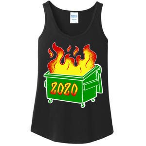 2020 Dumpster Fire Funny Disaster Ladies Essential Tank