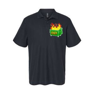 2020 Dumpster Fire Funny Disaster Softstyle Adult Sport Polo