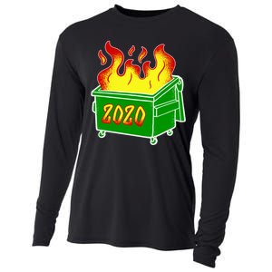 2020 Dumpster Fire Funny Disaster Cooling Performance Long Sleeve Crew