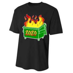 2020 Dumpster Fire Funny Disaster Performance Sprint T-Shirt