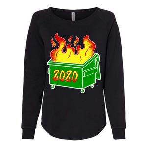 2020 Dumpster Fire Funny Disaster Womens California Wash Sweatshirt