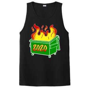 2020 Dumpster Fire Funny Disaster PosiCharge Competitor Tank