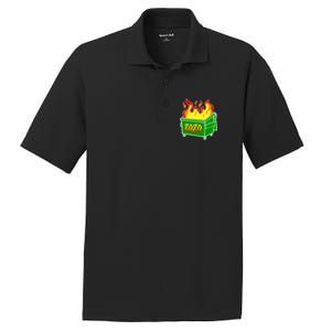 2020 Dumpster Fire Funny Disaster PosiCharge RacerMesh Polo