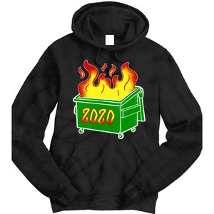 2020 Dumpster Fire Funny Disaster Tie Dye Hoodie