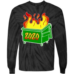 2020 Dumpster Fire Funny Disaster Tie-Dye Long Sleeve Shirt