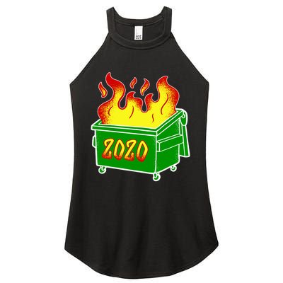 2020 Dumpster Fire Funny Disaster Women's Perfect Tri Rocker Tank