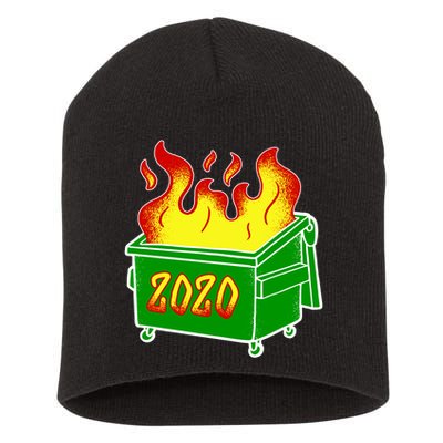 2020 Dumpster Fire Funny Disaster Short Acrylic Beanie