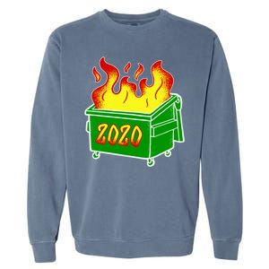 2020 Dumpster Fire Funny Disaster Garment-Dyed Sweatshirt