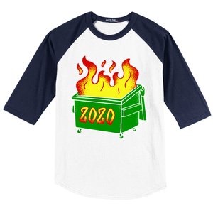 2020 Dumpster Fire Funny Disaster Baseball Sleeve Shirt