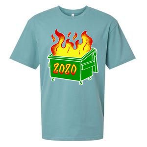 2020 Dumpster Fire Funny Disaster Sueded Cloud Jersey T-Shirt