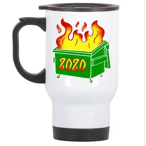 2020 Dumpster Fire Funny Disaster Stainless Steel Travel Mug