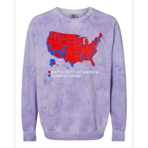 2020 Election Electoral Map Pro Trump Colorblast Crewneck Sweatshirt