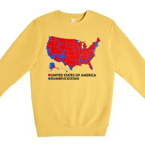 2020 Election Electoral Map Pro Trump Premium Crewneck Sweatshirt