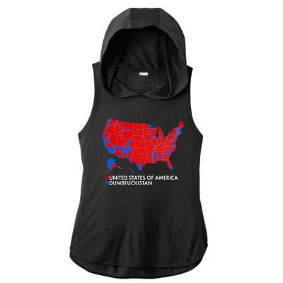 2020 Election Electoral Map Pro Trump Ladies PosiCharge Tri-Blend Wicking Draft Hoodie Tank