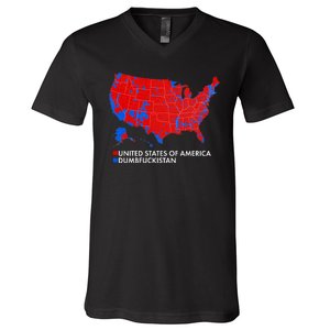 2020 Election Electoral Map Pro Trump V-Neck T-Shirt