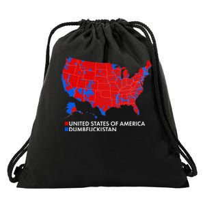 2020 Election Electoral Map Pro Trump Drawstring Bag