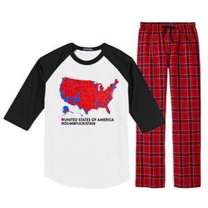 2020 Election Electoral Map Pro Trump Raglan Sleeve Pajama Set