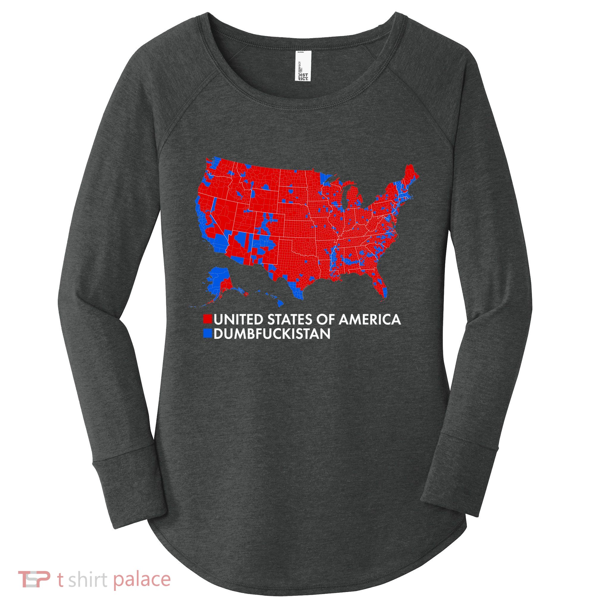 2020 Election Electoral Map Pro Trump Women's Perfect Tri Tunic Long Sleeve Shirt