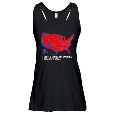 2020 Election Electoral Map Pro Trump Ladies Essential Flowy Tank