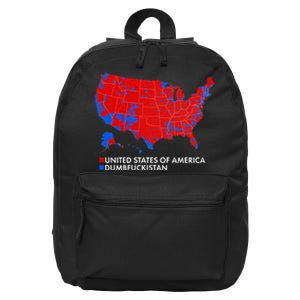 2020 Election Electoral Map Pro Trump 16 in Basic Backpack