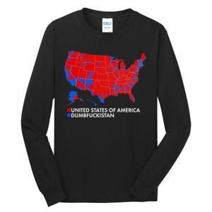 2020 Election Electoral Map Pro Trump Tall Long Sleeve T-Shirt