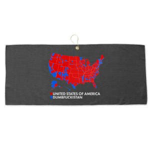 2020 Election Electoral Map Pro Trump Large Microfiber Waffle Golf Towel