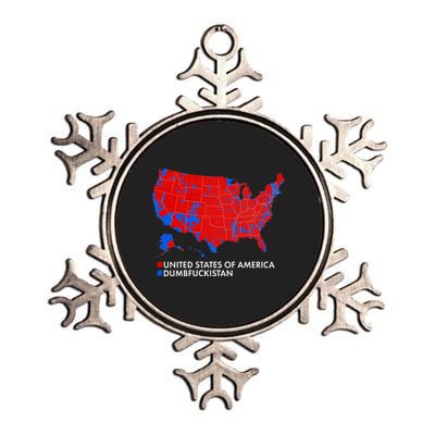 2020 Election Electoral Map Pro Trump Metallic Star Ornament