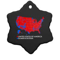 2020 Election Electoral Map Pro Trump Ceramic Star Ornament