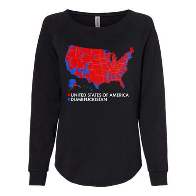 2020 Election Electoral Map Pro Trump Womens California Wash Sweatshirt