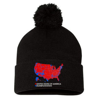 2020 Election Electoral Map Pro Trump Pom Pom 12in Knit Beanie