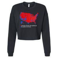 2020 Election Electoral Map Pro Trump Cropped Pullover Crew