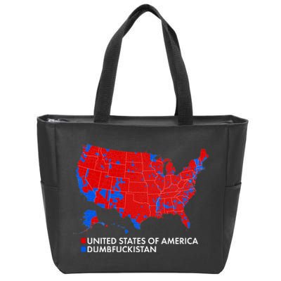 2020 Election Electoral Map Pro Trump Zip Tote Bag