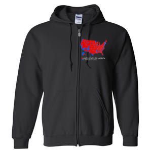 2020 Election Electoral Map Pro Trump Full Zip Hoodie