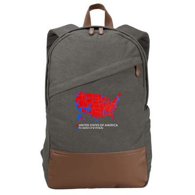 2020 Election Electoral Map Pro Trump Cotton Canvas Backpack