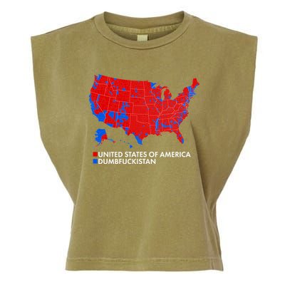 2020 Election Electoral Map Pro Trump Garment-Dyed Women's Muscle Tee