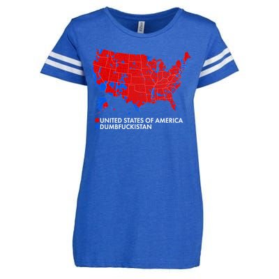 2020 Election Electoral Map Pro Trump Enza Ladies Jersey Football T-Shirt